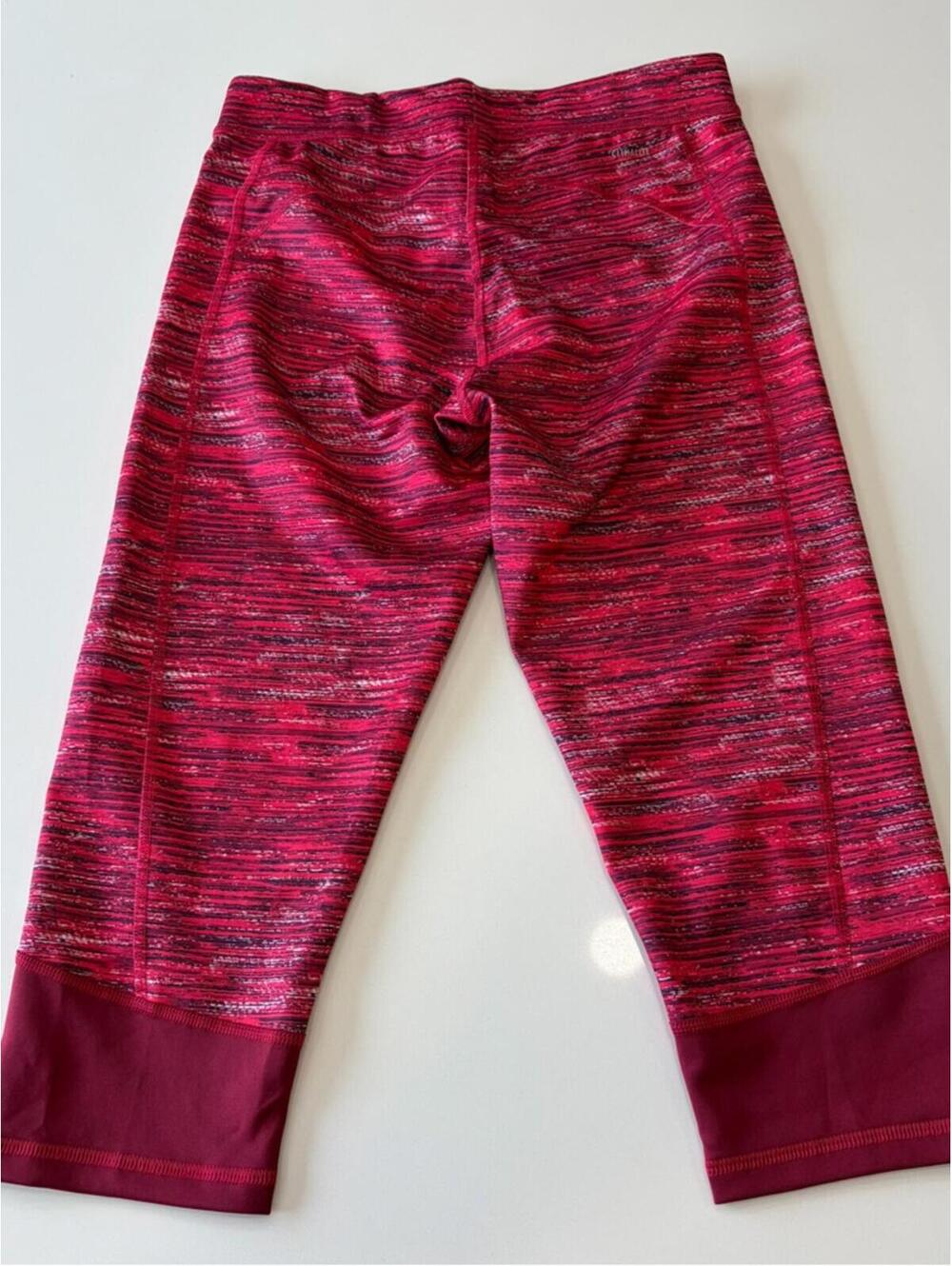 Adidas Size Medium Pink Performance Capri Leggings